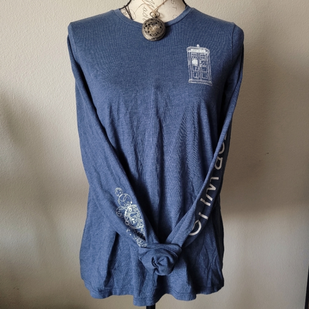 Her Universe Doctor Who TARDIS Speckle Girls Long-Sleeve T-Shirt